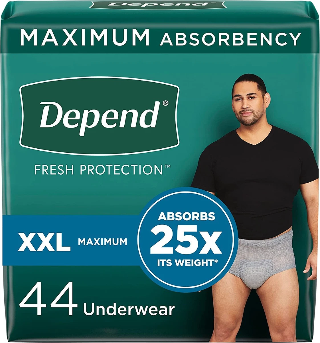 Depend Fresh Protection FIT-FLEX Incontinence Underwear for Men