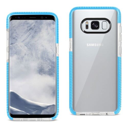 Reiko Samsung Galaxy S8/ SM Soft Transparent TPU Case in Clear Blue | MaxStrata - Picture 1 of 4