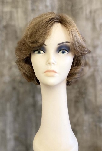 100% European Virgin Human Hair 8" Blonde with Highlights Lace Front Wigs - Picture 3 of 11
