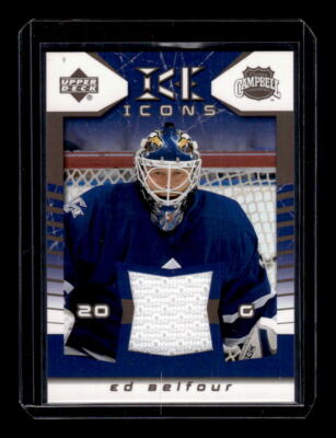 2003-04 Upper Deck Ice Icons Jerseys #IEB Ed Belfour Jersey - NM-MT