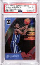 Jaren Jackson Jr. 2018 Panini Donruss Optic #4 The Rookies - Red PSA 10 26/99