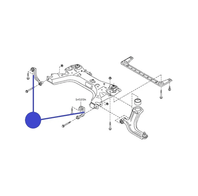 Fits Nissan Nv200 1.5 Dci Front Suspension Sub Frame Bracket Link Bush / Bushes - image 2 of 2