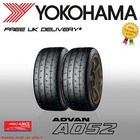 2 x 305 30 R19 102Y 3053019 YOKOHAMA Track Race Road Advan A052 Tyres