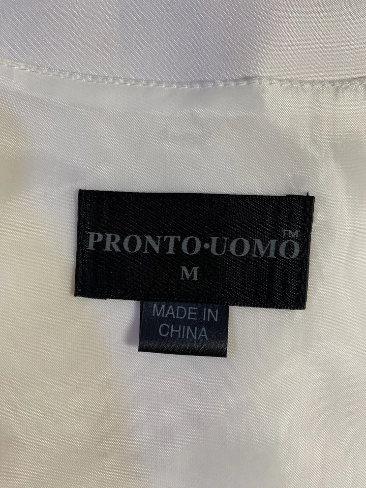 PRONTO UOMO Vest Men's Medium Pink  Button-Up Formal Wedding - Image 3 of 3