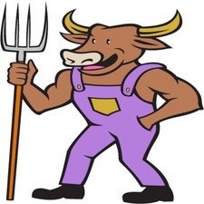 30 Custom Purple Cow Farmer Personalized Address Labels