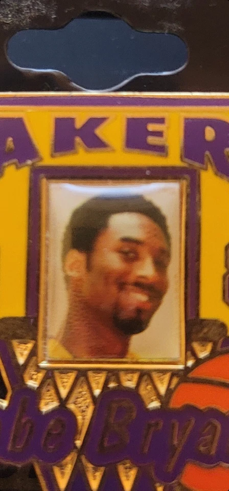 LA LAKERS KOBE BRYANT 2002 Championship Photo Lapel Pin-Peter David-Very Rare - Image 3 of 4