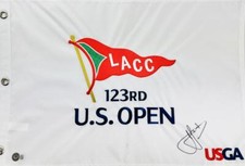 CAMERON CAM SMITH SIGNED 2023 U.S. OPEN GOLF FLAG AUTOGRAPH CHAMPIONSHIP BAS K77