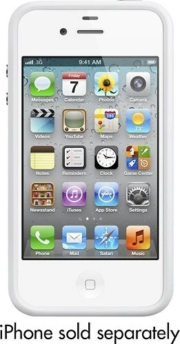 Authentic Apple iPhone 4/4S Bumper Case - Vintage - White - RETAIL