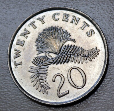 1986 Singapore 20 Cents | eBay
