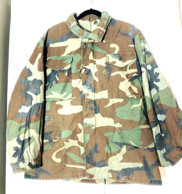 US Army Camo Field Coat Jacket Cold Weather 8415-01-099-7835 Size