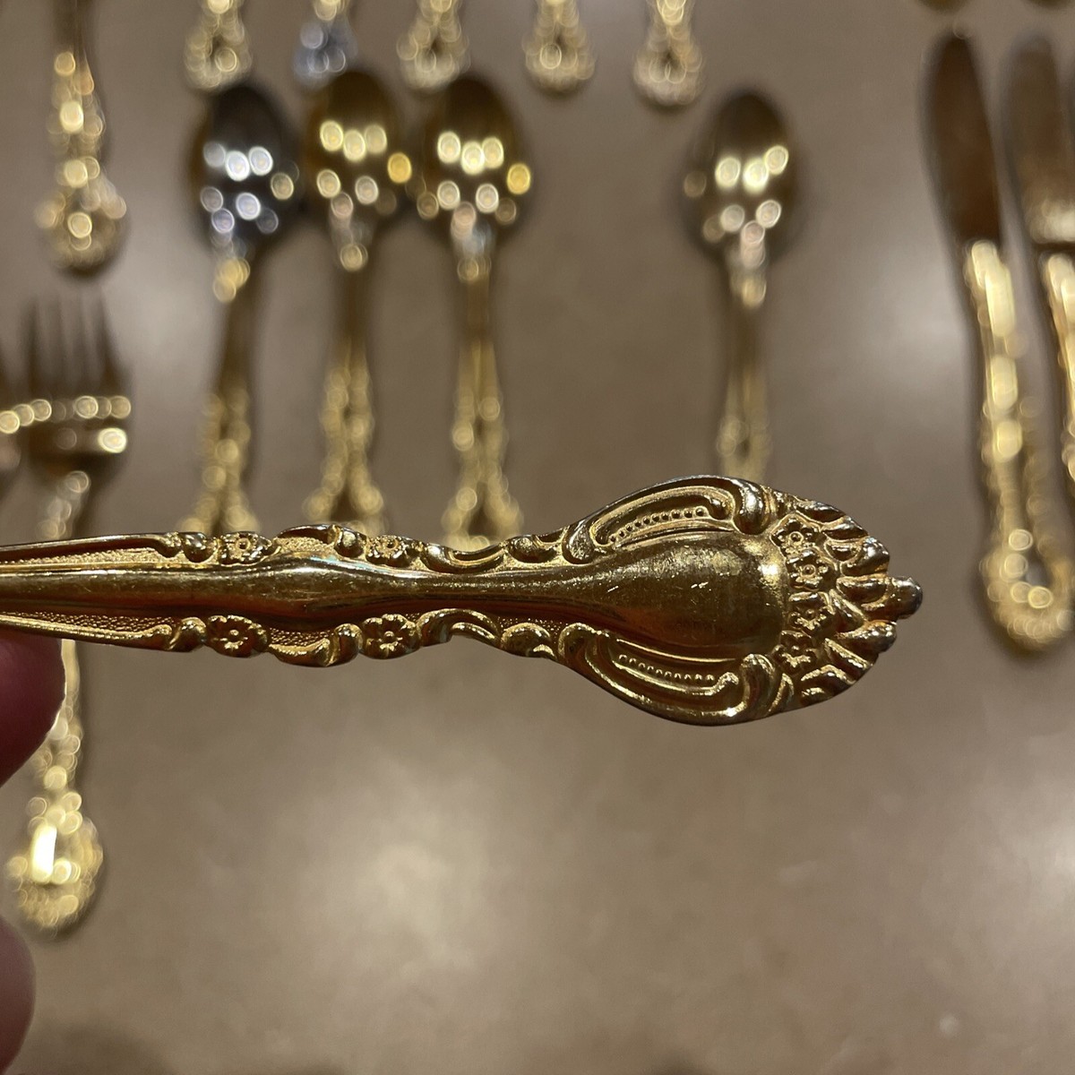 Supreme Cutlery Japan MCM Stainless Steel Set Gold Plated Flatware  display picture 1