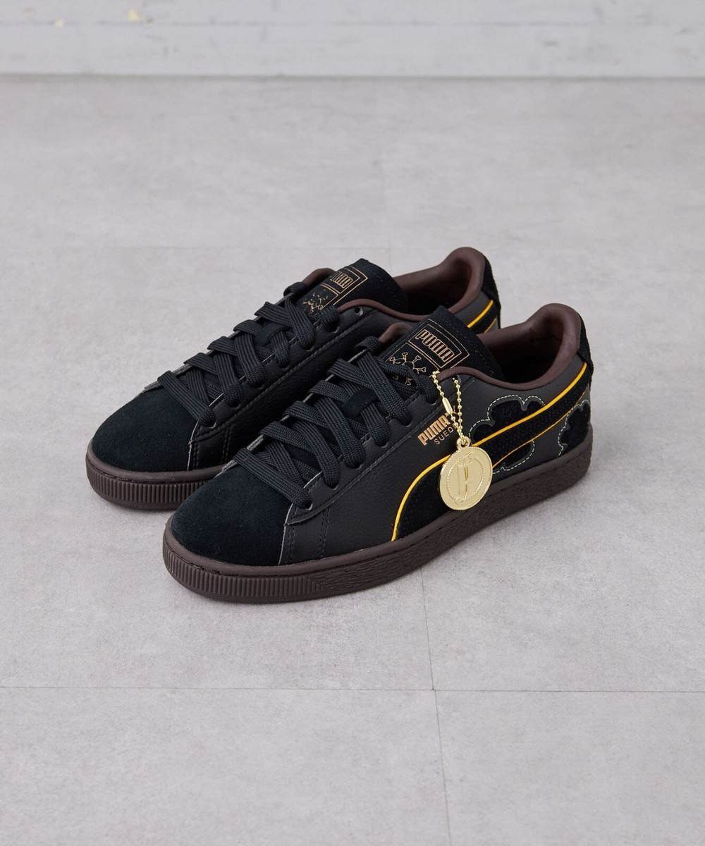Puma Suede One Piece Blackbeard Teech Black Dark Chocolate Shoes