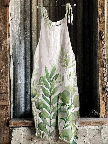 Mono holgado boho de mujer talla grande mono verano retro peto pantalones harén DE - Imagen 17 de 73