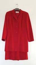 Planet Ladies Very Smart Formal/Occasion Dress and Long Jacket in Red, Size 10