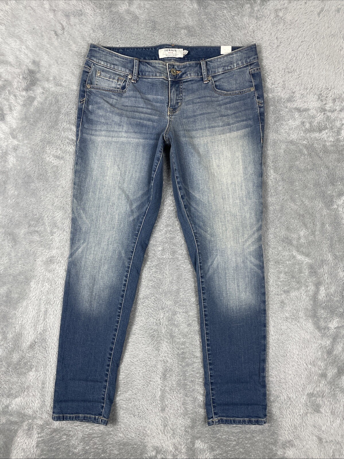 Torrid Jeans Women's Tall 10T Blue 4Boyfriend Stretch Pants ~31