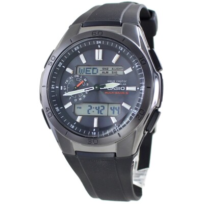 Casio Wave Ceptor WVA-M650B-1AJF Quartz Black Dial 43.5 mm Watch