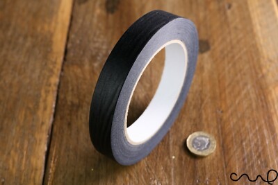 50 m x 18 mm schwarz Abdeckband Geschenkpapier Washi selbstklebend Deko Basteln