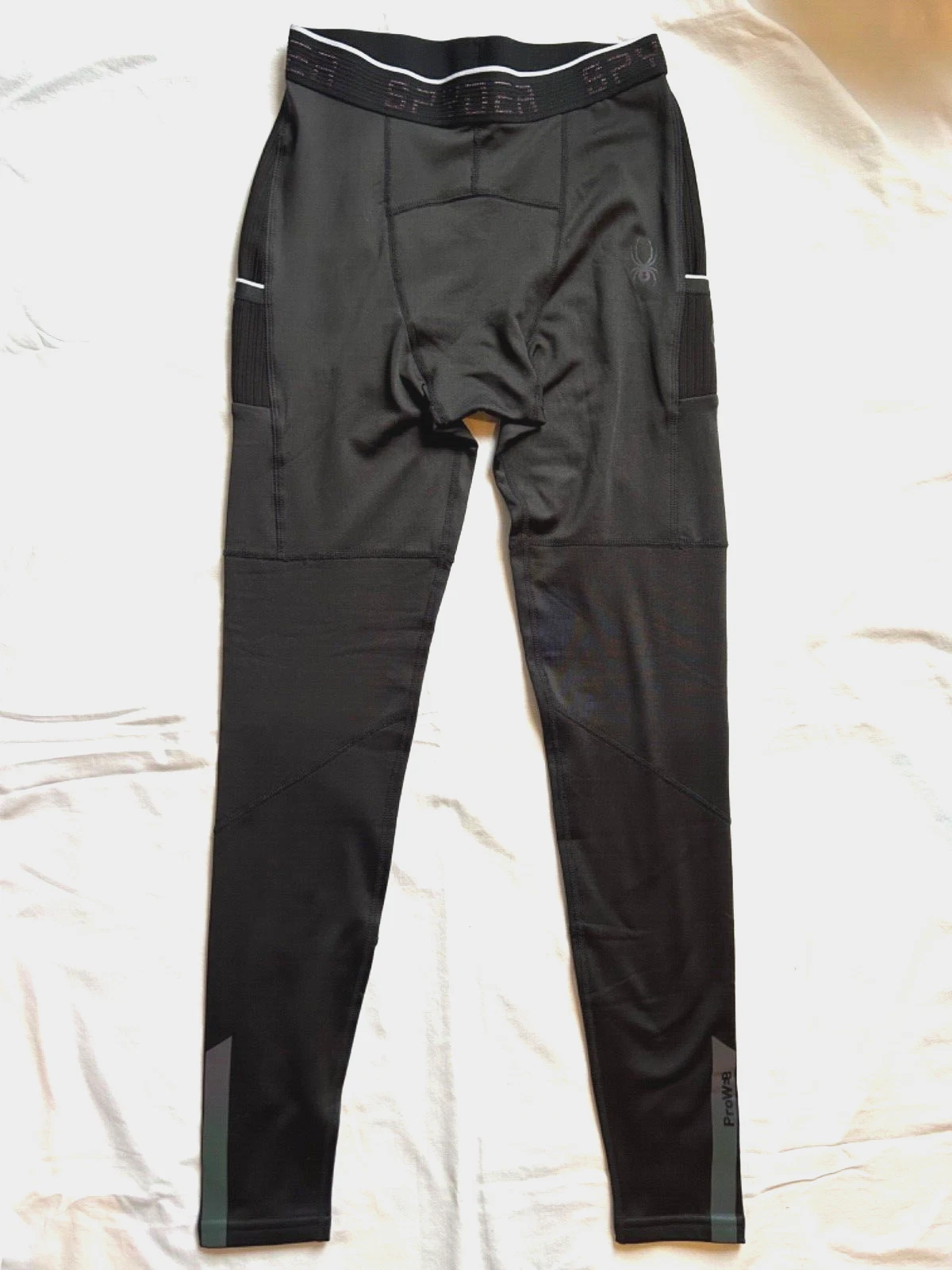 Spyder Active Men's ProWeb Black Stretch Baselayer Pants Size S New