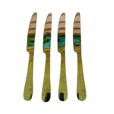 4 Dinner Knives Mikasa 18/0 Gourmet Basic Flatware Satin Symmetry 9" Replacement