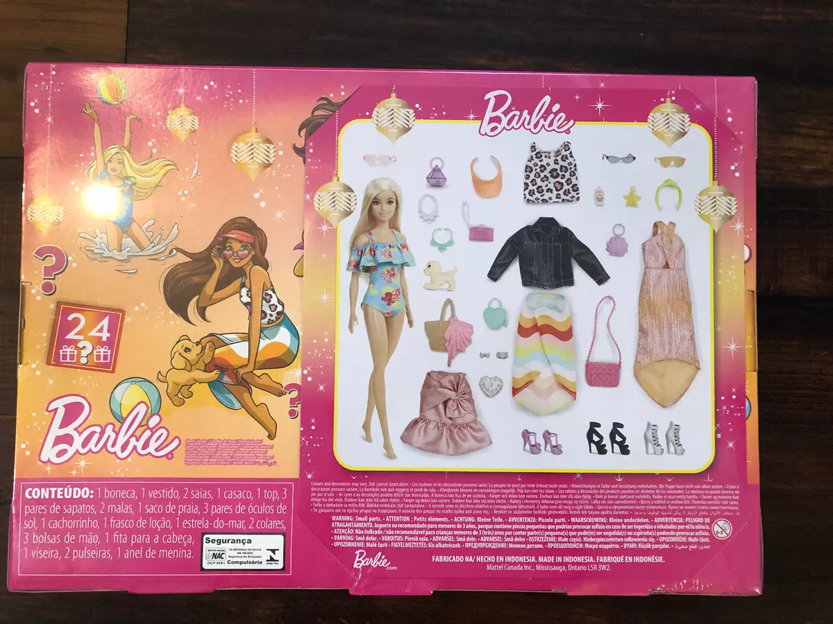 Kit 3 Mini Vestidos Boneca Barbie + 3 Sapatos + 3 Acessórios