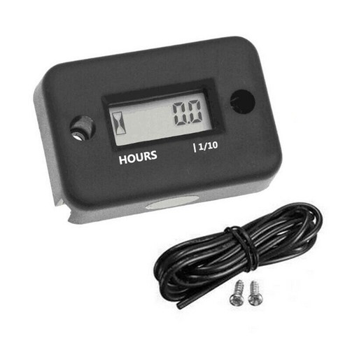 Waterproof Digital LCD Hour Meter Gauge for Motorcycle Generator Boat Gas Engine - Picture 4 of 8