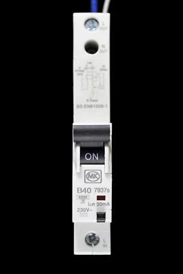 MK 40 AMP CURVE B 6kA 30mA RCBO TYPE AC SENTRY 7937s 07937s