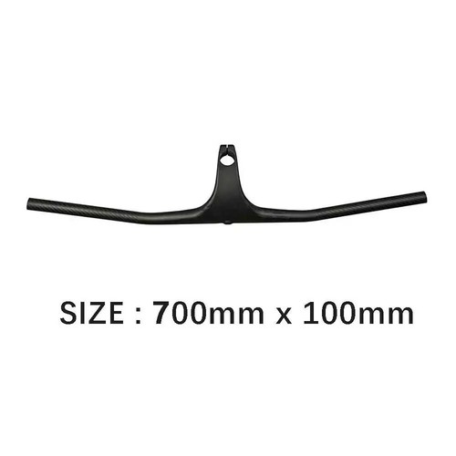 MTB Handlebar 235g Carbon integrated 28.6mm-22Degree For 700-740mm Stem 50-100mm - Photo 17/30