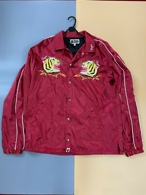 BRANDNEUE BAPE ROTE TIGER JACKE GRÖSSE L LARGE UVP 550 £