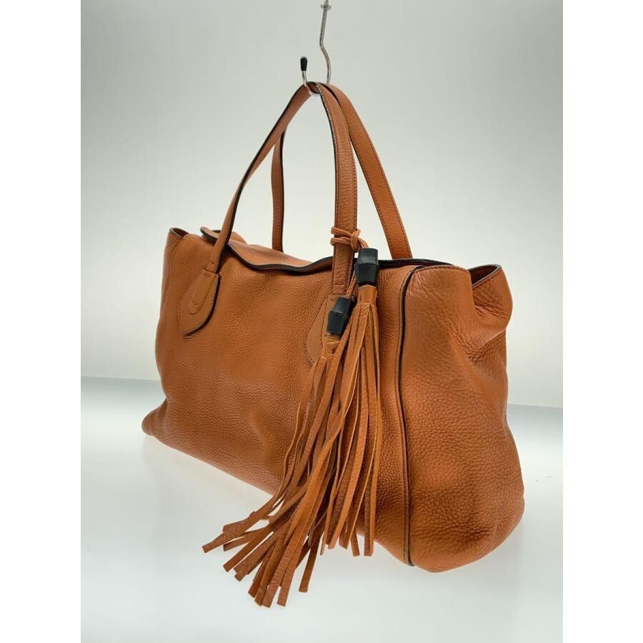 Authentic Gucci SOHO Tote Bag Handbag 354476 Camel Tassel Charm