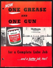 Sinclair New Litholine Multi-Purpose Grease c1950 Fold-Out Brochure VGC (#2)