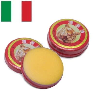 Set 2 Pomate 3g Balsamo di Tigre Crema Unguento Eucalipto Balsamico Lenitivo