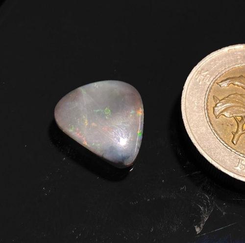 Piedra preciosa natural de ópalo de fuego australiano de 3,60 quilates, cabujón suelto de calidad AAA+ superior. - Imagen 4 de 8
