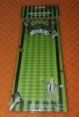 New Beetlejuice movie magnet notepad official Collectible To Do List Lined Note