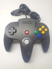 Official Nintendo 64 Black Controller OEM N64 Original Tight Stick