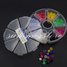 160 Pcs Dental Silicone Instrument Color Code Rings Bands Autoclavable 8 Colors