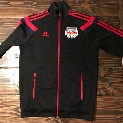 Adidas Mls New York Red Bulls Team Soccer Sweater Jacket Mens