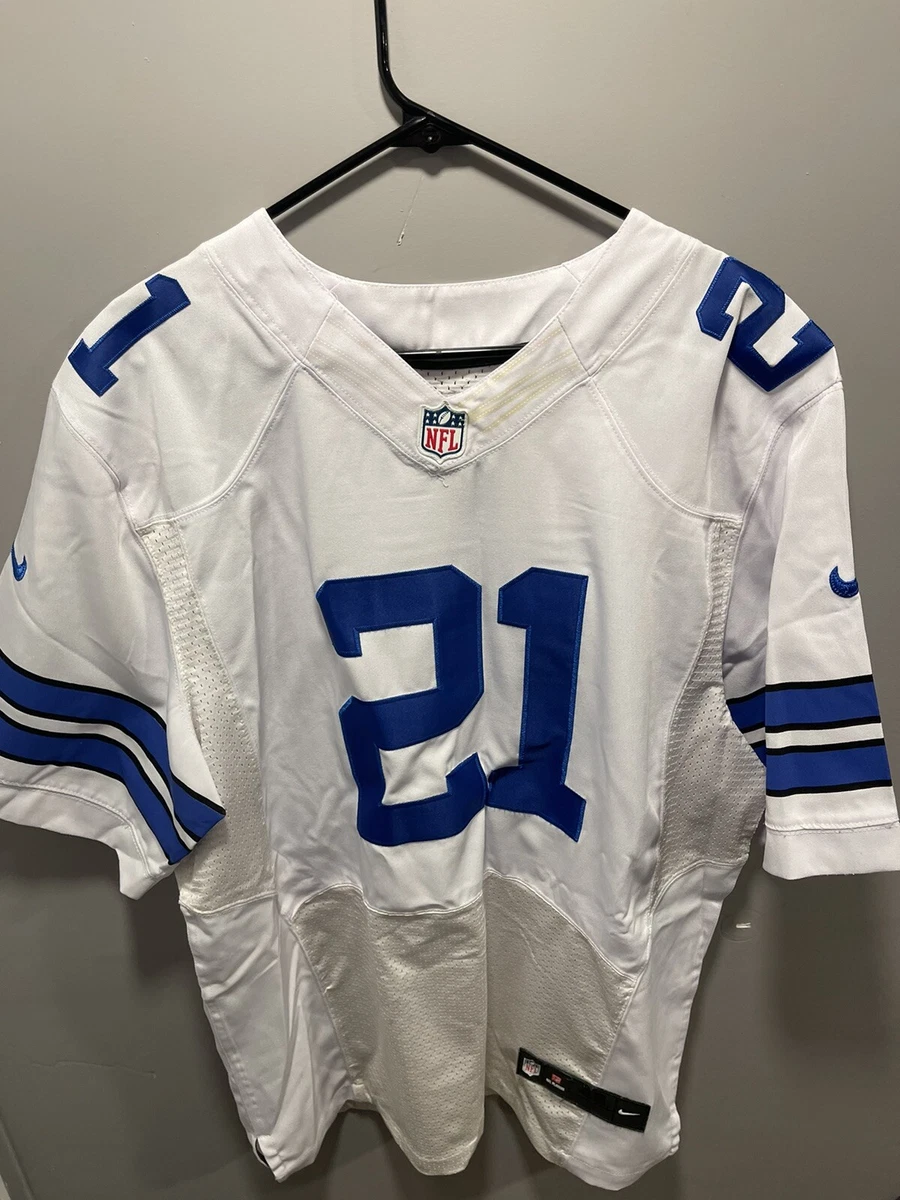 Ezekiel Elliott #21 Dallas Cowboys Traded Player Jersey White Sz