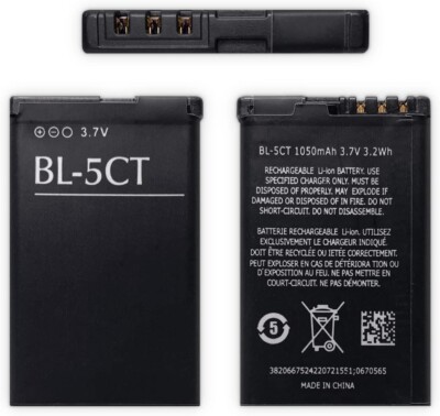 BL-5CT NEU Ersatz Akku für Nokia C6-01 C3-01 C5-00 5MP 6303c 6730 BL5CT
