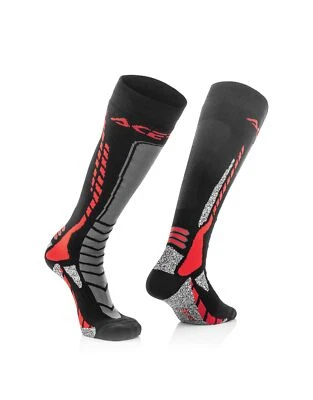 Acerbis Pro MX Chaussettes Techniciens Moto Noir/Rouge 0022077.323 - Photo 1/2