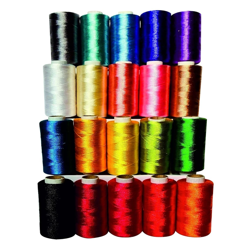 Silk Embroidery Threads Assorted 20 Pcs 20 Colors 900m Approx. US - Image 2 of 3