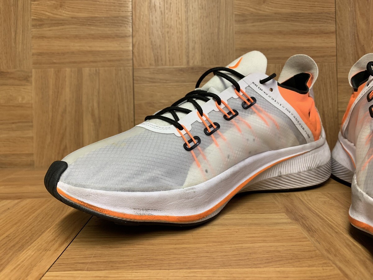 USED🔥 Nike EXP-X14 Just Do It Pack White Orange Black Size