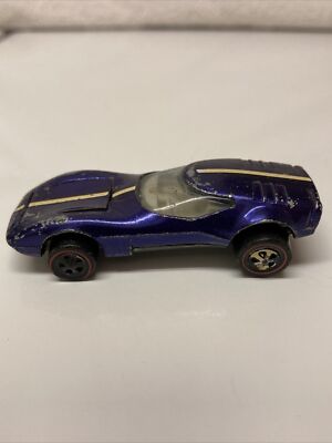 Hot Wheels Redline Torero Car 1968 Purple White Interior