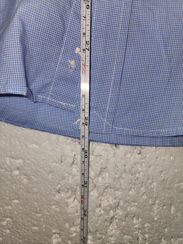 Camicia Ralph Lauren uomo taglia 20 blu vestibilità personalizzata casual abbottonata manica lunga - Foto 11 di 15