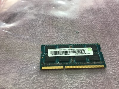 Ramaxel 4GB 2Rx8 PC3-12800S DDR3-1600MHz non-ECC RMT3160ED58E9W