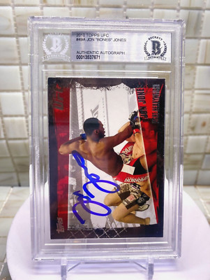 Jon ''Bones'' Jones 2010 Topps Highlight Reel Beckett Encased Authenticated Card