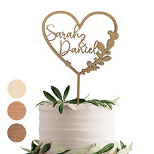Cake Topper Matrimonio Personalizzato in Legno - Decorazione Torta Matrimonio - Topper