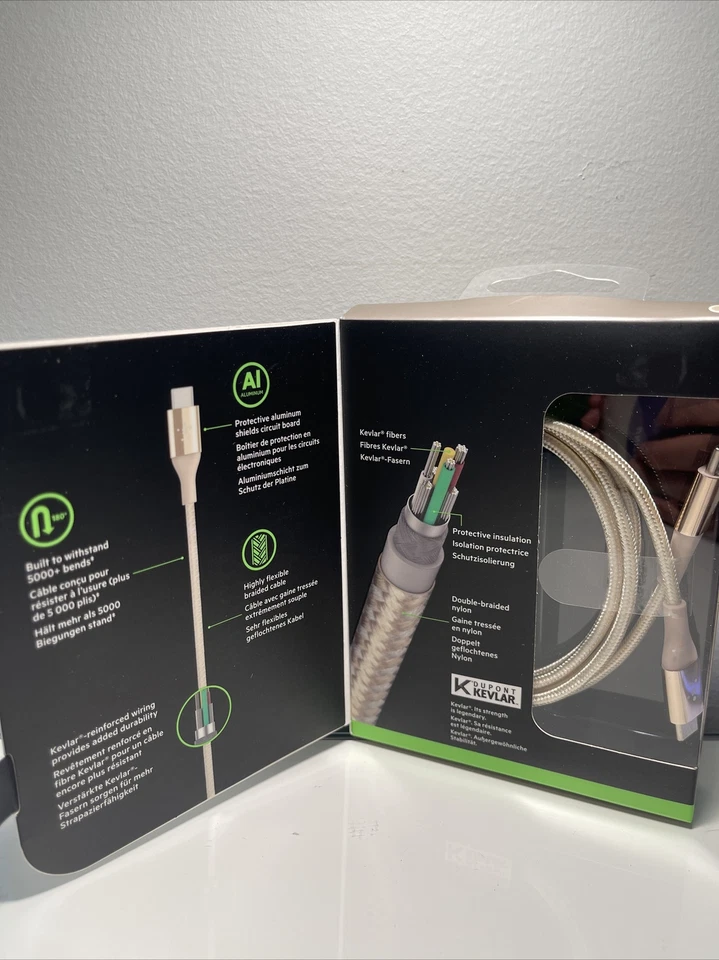 Cable Belkin MIXIT DuraTek 4 pies USB-C dorado Foto 3 de 4