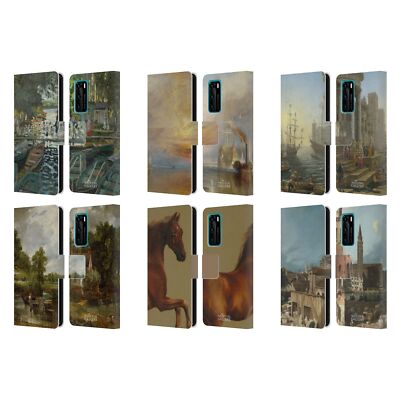 OFFICIAL THE NATIONAL GALLERY NATURE LEATHER BOOK CASE FOR HUAWEI PHONES 4