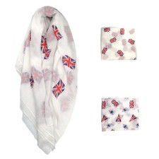 Woman Lady Classic Union Jack Pattern Print all seasons Scarf