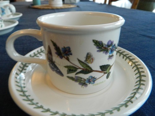 Portmeirion "The Botanic Garden" Teacup & Saucer 1972 England "Speedwell" 10-2 - 第 3/11 張圖片